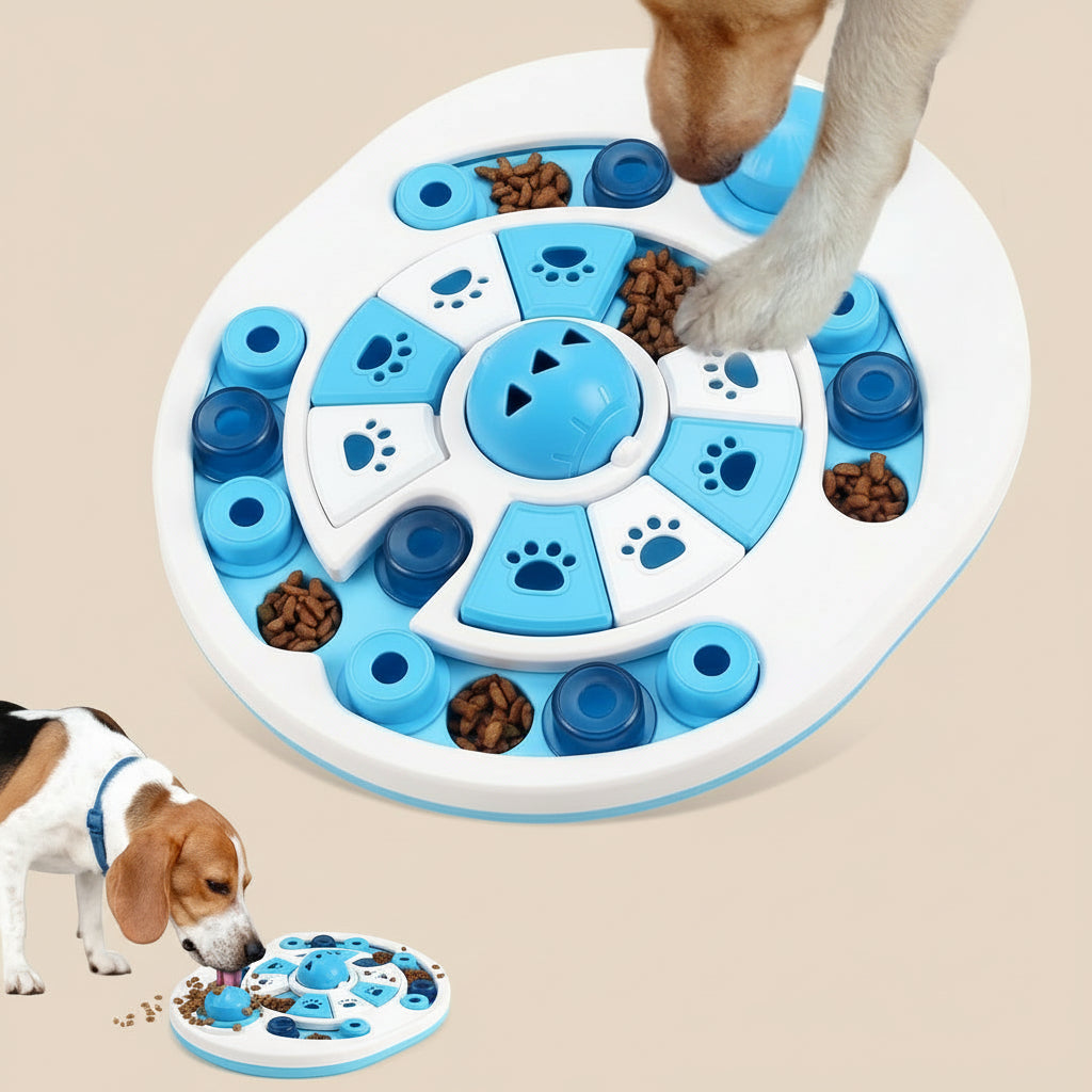 Interactive Dog Puzzle Toy – 24 Treat Slots