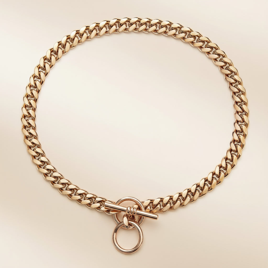 Stainless Steel Pet Collar — Premium Link Design