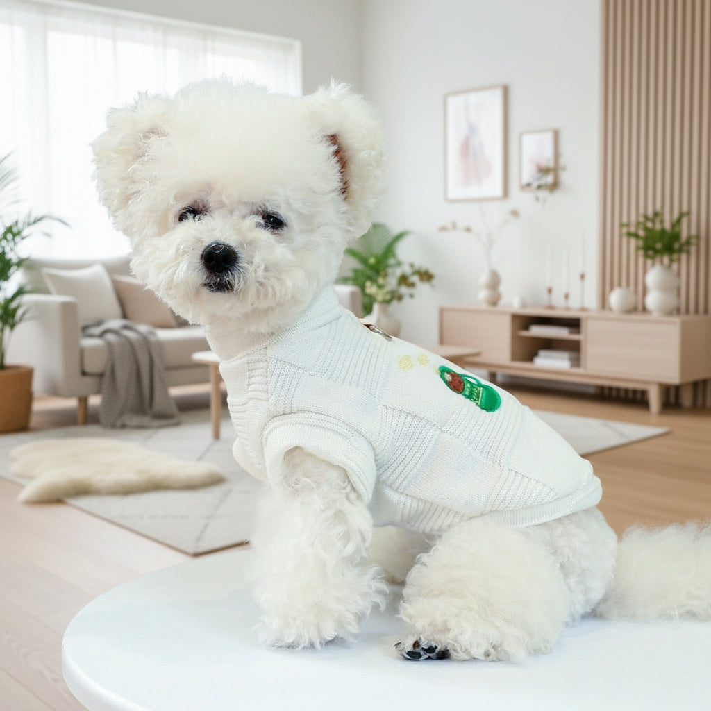 Everyday Knit Pet Top — Soft Round-Neck Dog & Cat Sweater