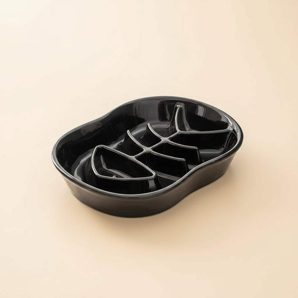 Ceramic Slow Feed Bowl for Cats & Small Dogs