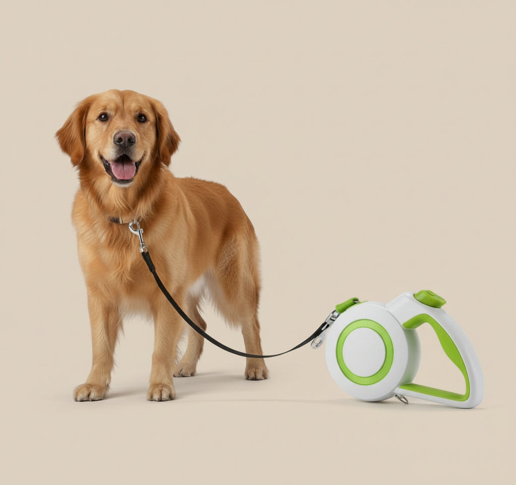 Retractable Comfort-Grip Leash — 5-Meter Auto-Lock
