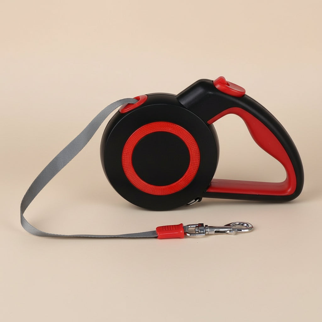 Retractable Comfort-Grip Leash — 5-Meter Auto-Lock