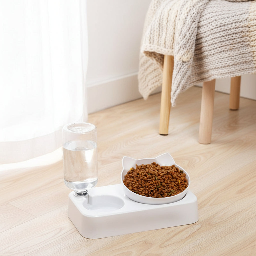 Double Bowl Automatic Drinking Bowl