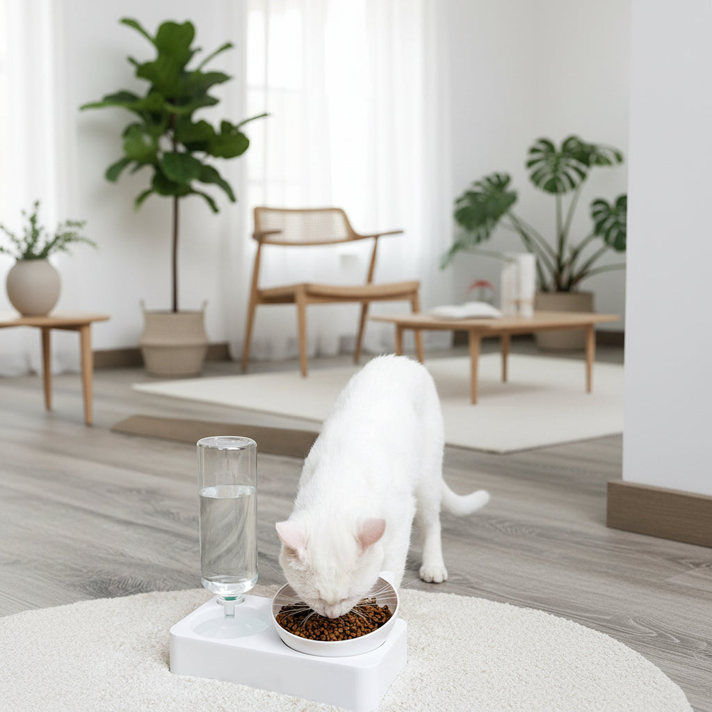 Double Bowl Automatic Drinking Bowl