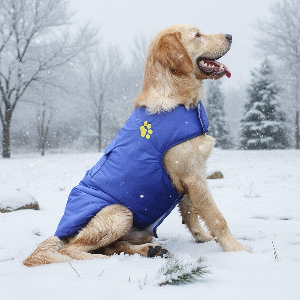 Waterproof Reversible Dog Coat – Winter Warm Over-Layer Jacket