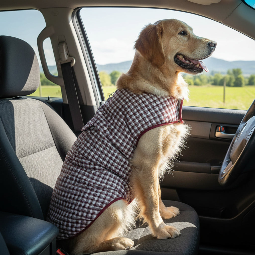 Waterproof Reversible Dog Coat – Winter Warm Over-Layer Jacket