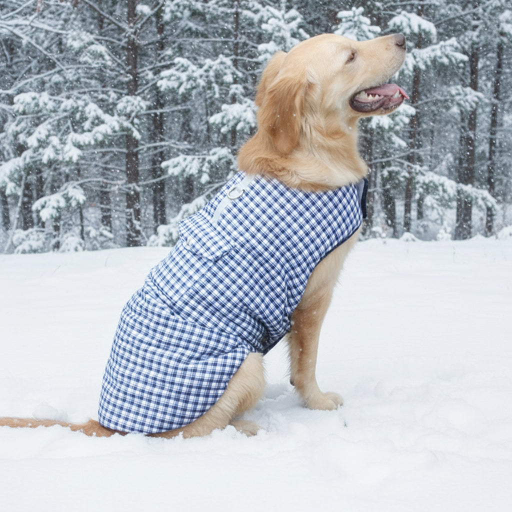 Waterproof Reversible Dog Coat – Winter Warm Over-Layer Jacket
