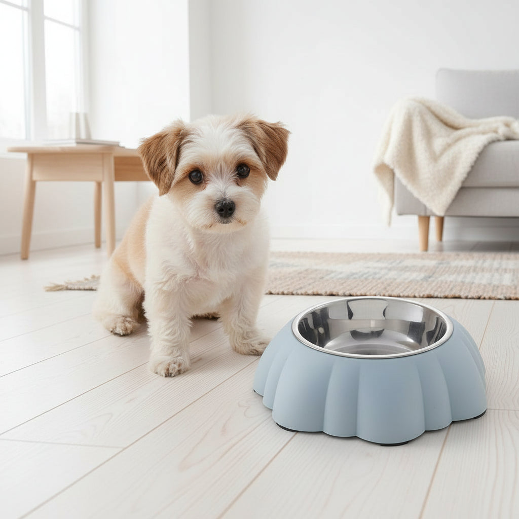 Stainless Steel Puppy Dish Water Bowl Universal Feeder