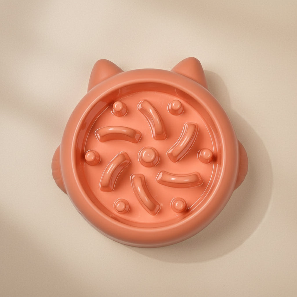 Slow Feeder Pet Bowl – Anti-Gulping Design for Dogs & Cats