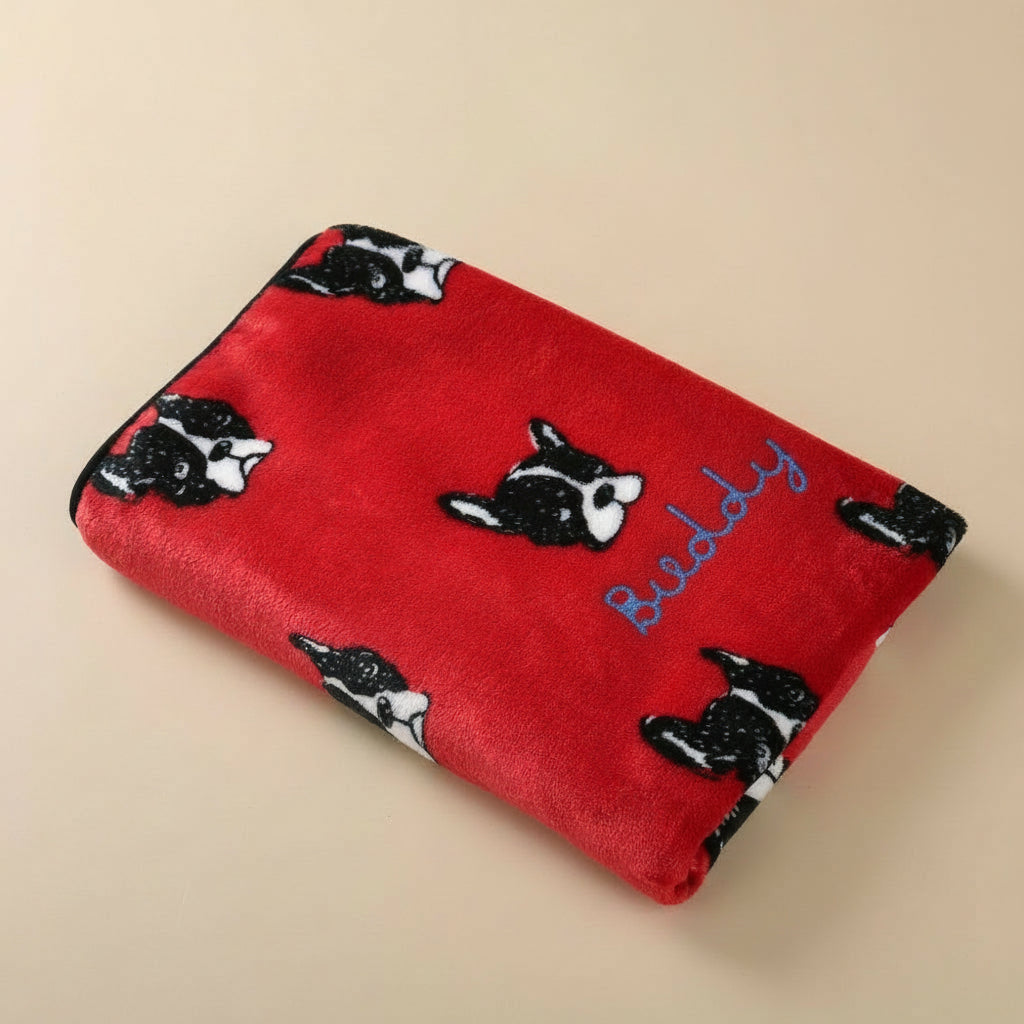 Soft Fleece Pet Blanket – Lightweight, Non-Slip & Washable