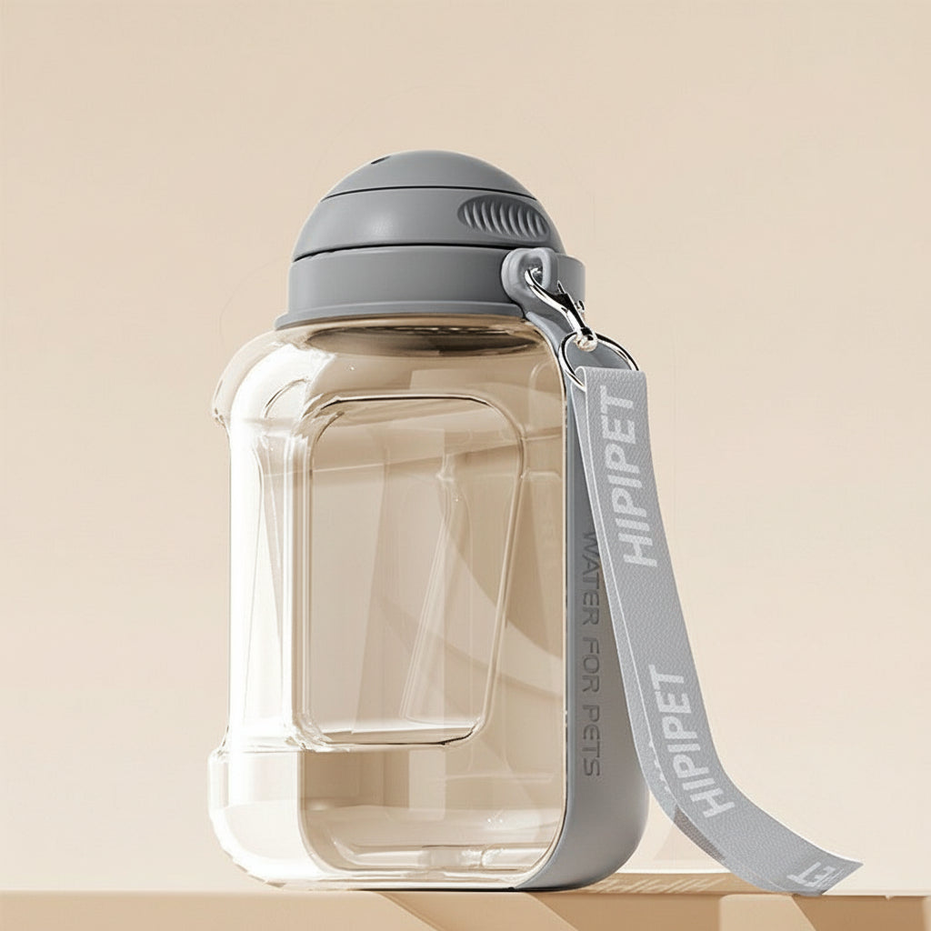 2-in-1 Portable Pet Water Bottle & Feeder