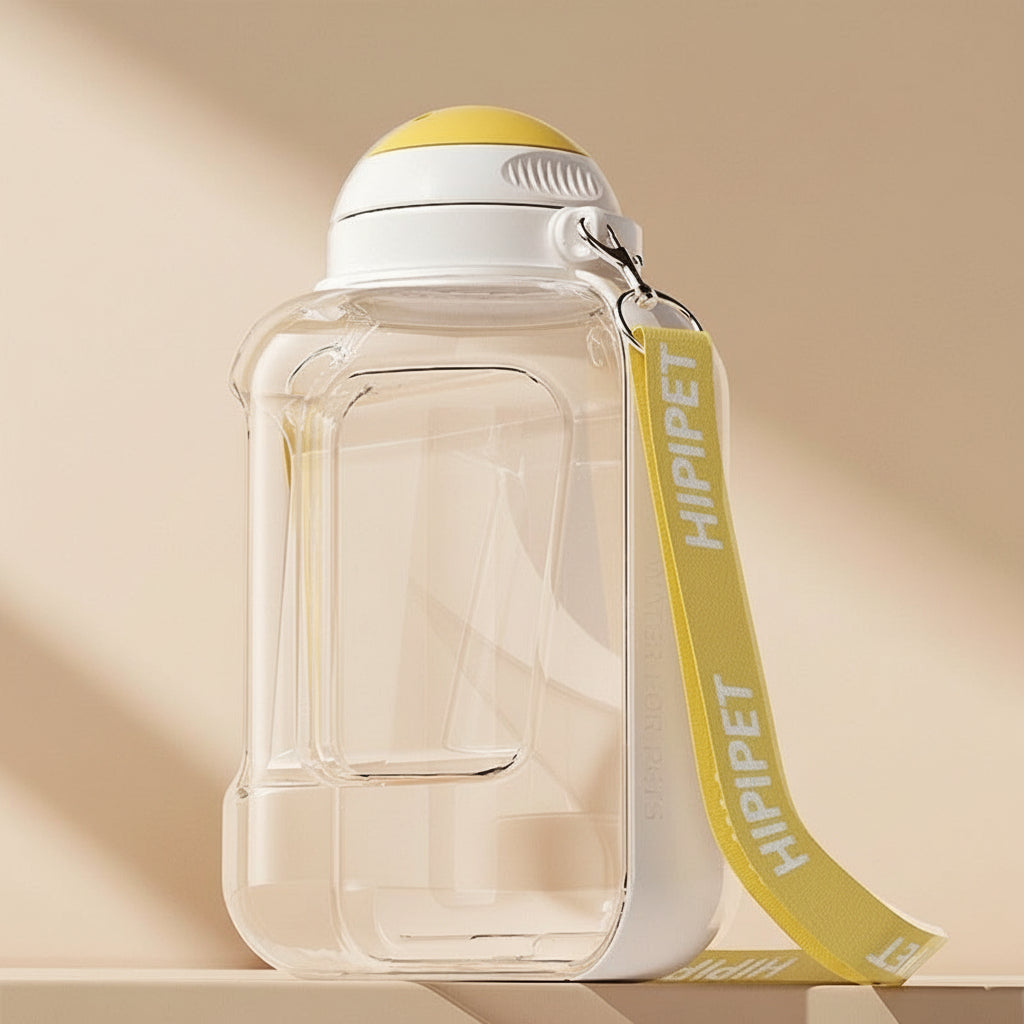 2-in-1 Portable Pet Water Bottle & Feeder