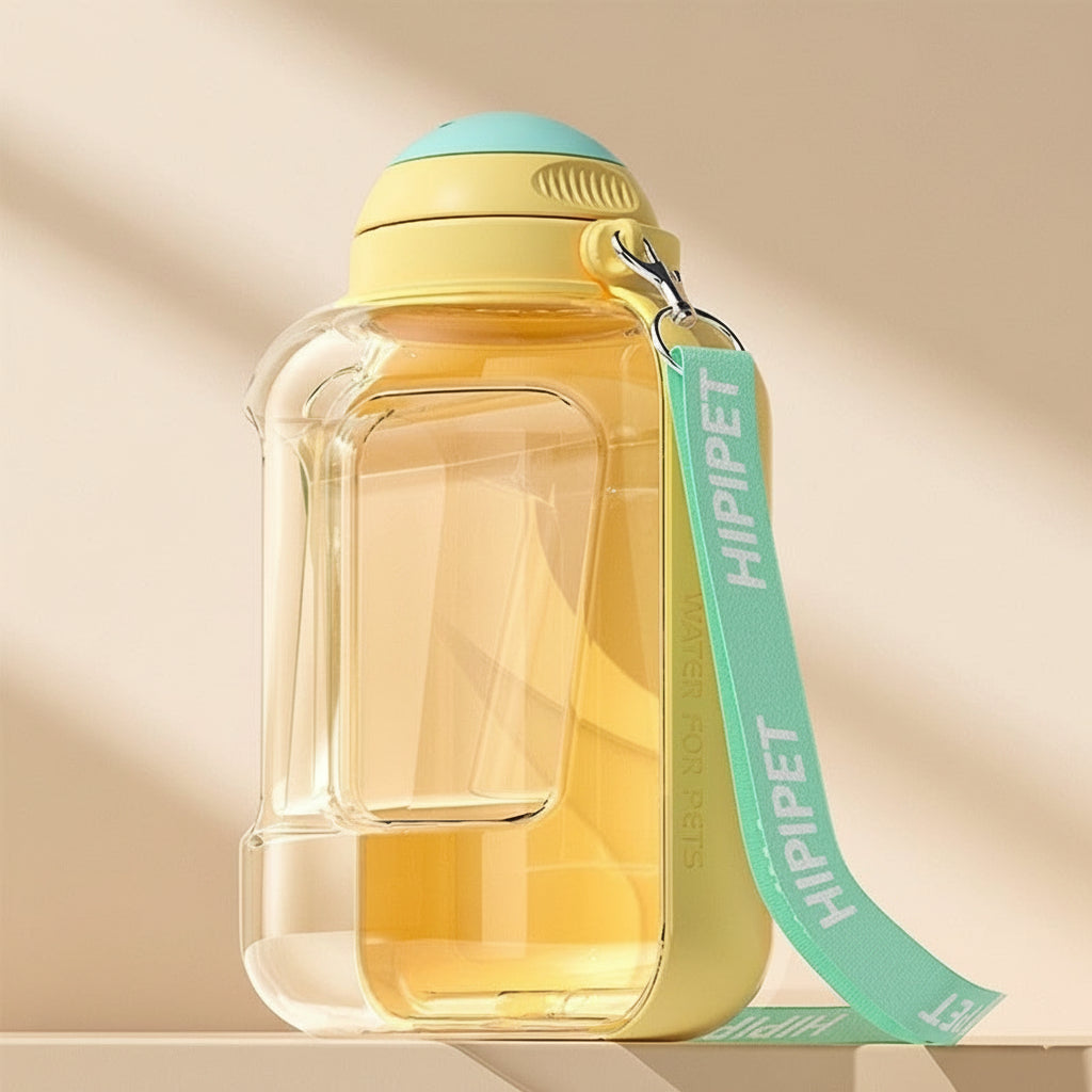 2-in-1 Portable Pet Water Bottle & Feeder