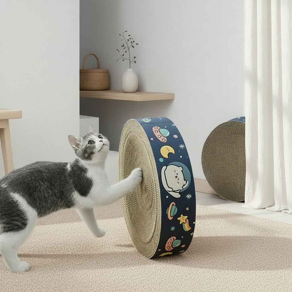 Reversible Round Cat Scratching Lounge