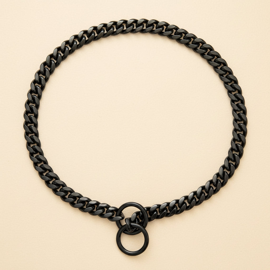 Stainless Steel Pet Collar — Premium Link Design