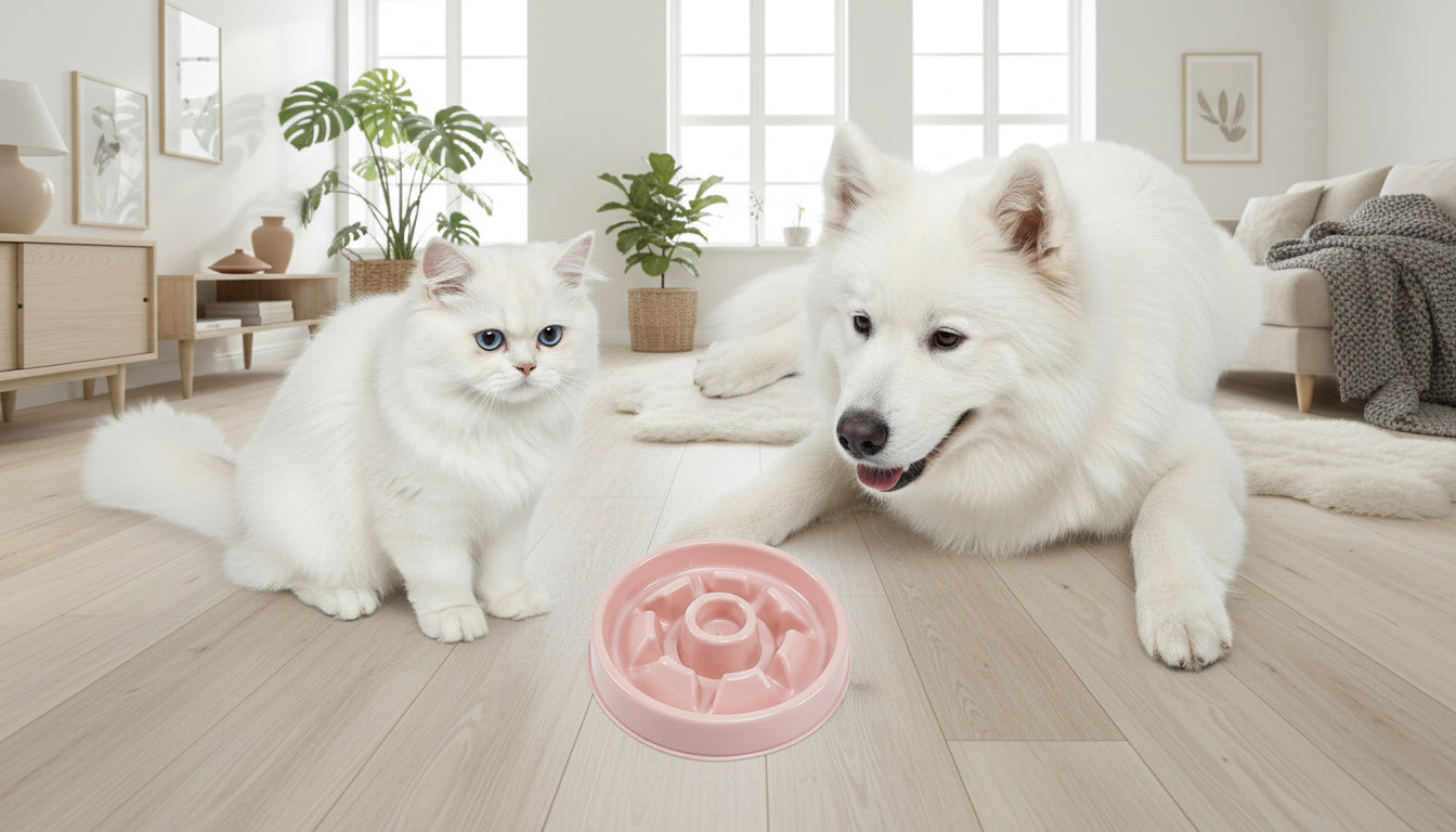 Macaron Slow-Feed Pet Bowl