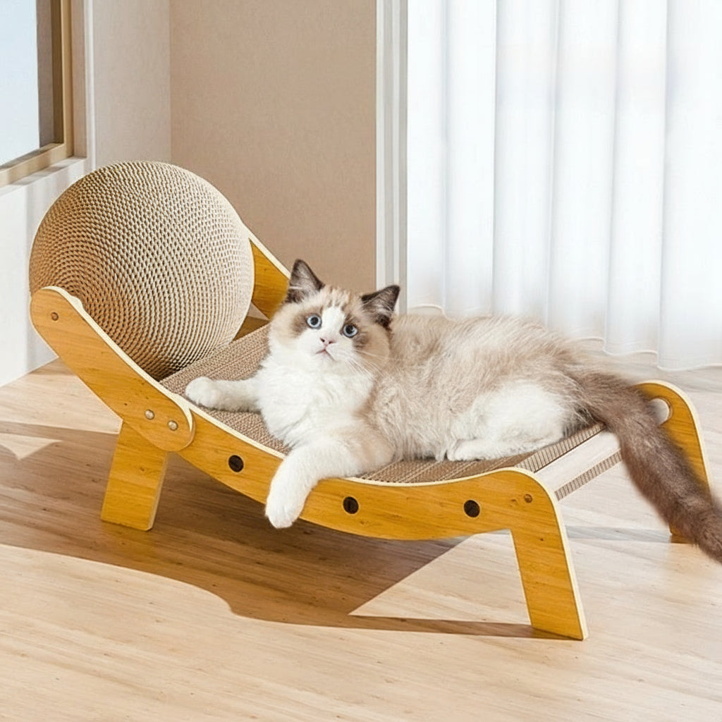 Recliner Cat Scratch Lounge & Play Chair