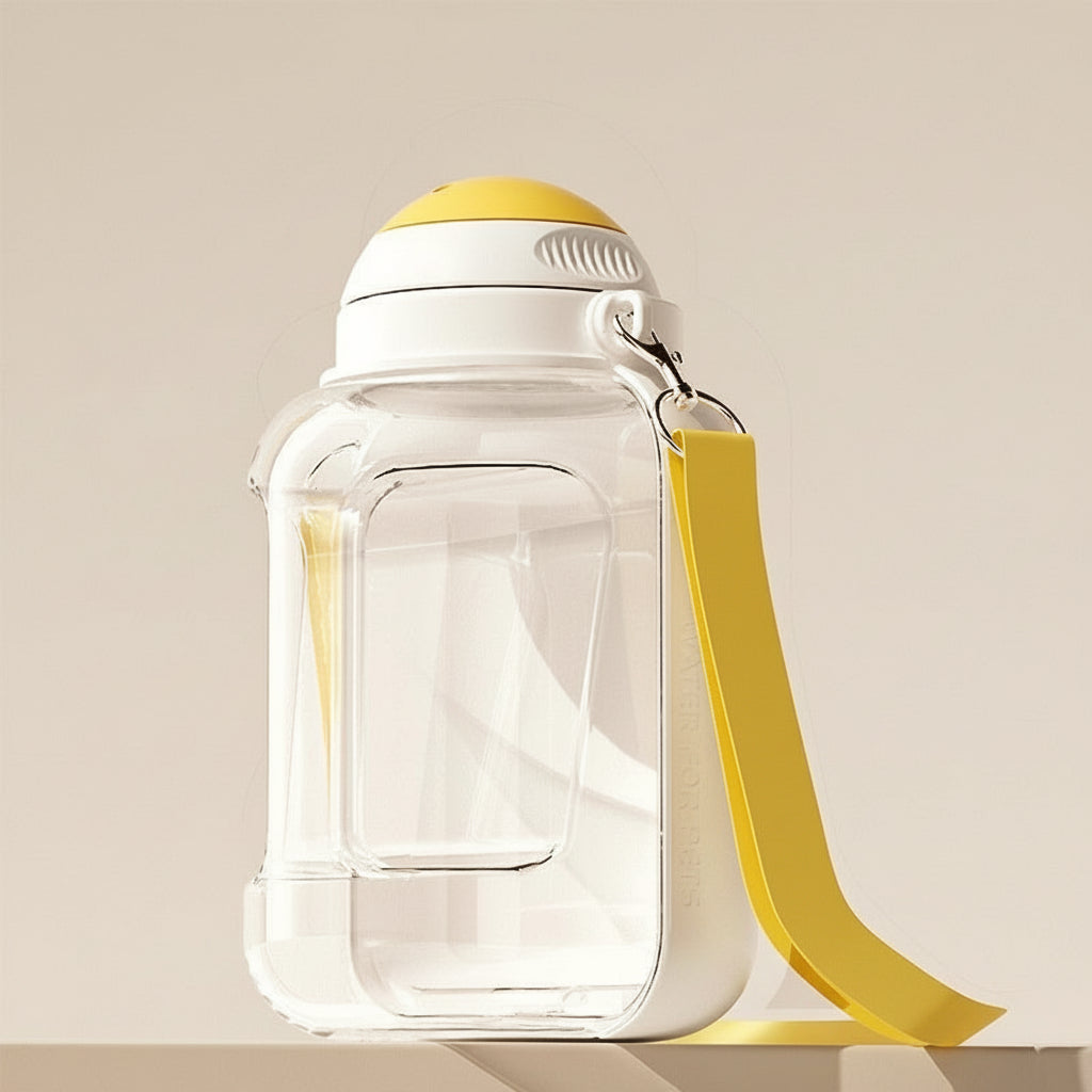 2-in-1 Portable Pet Water Bottle & Feeder