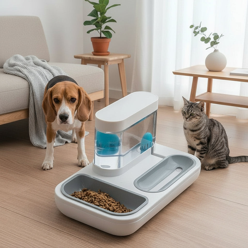 Automatic Pet Feeder & Water Dispenser (1.5L)