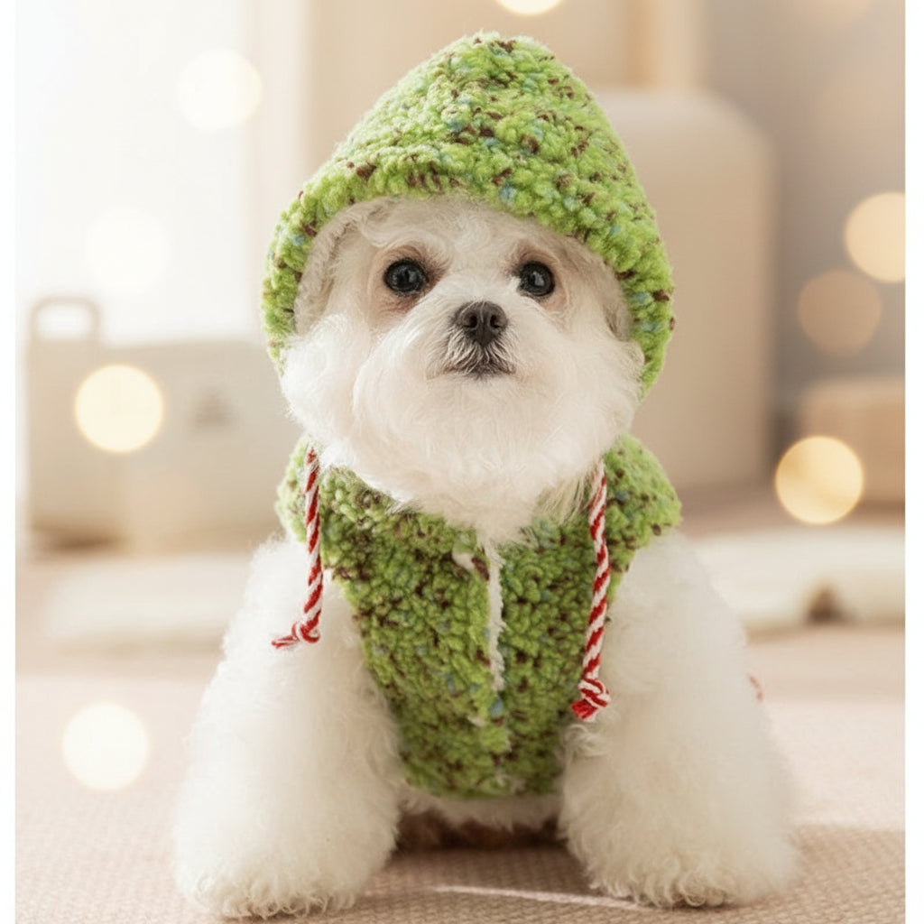 The Festive Sherpa Pet Hoodie