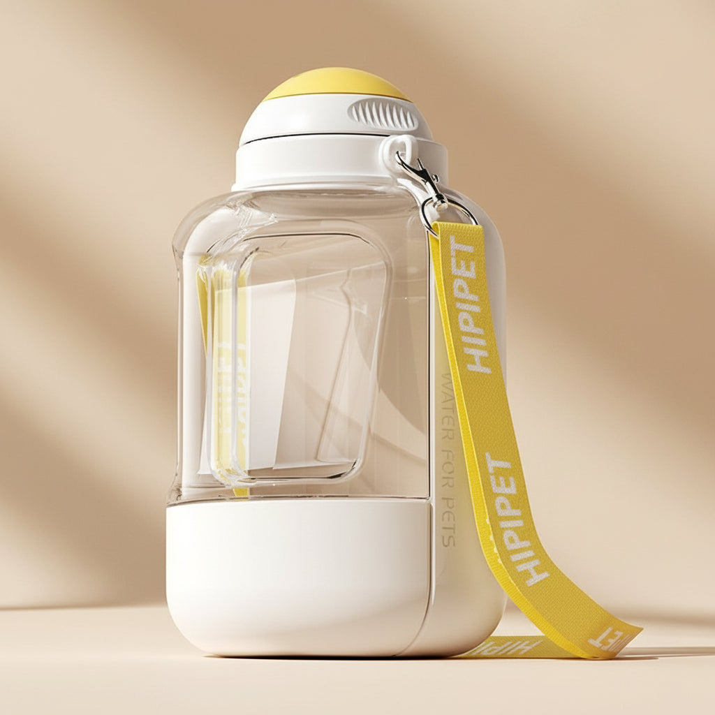 2-in-1 Portable Pet Water Bottle & Feeder