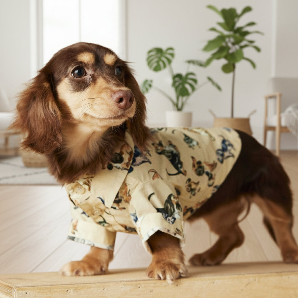 Printed Teddy Shirt – Cotton Pet Top