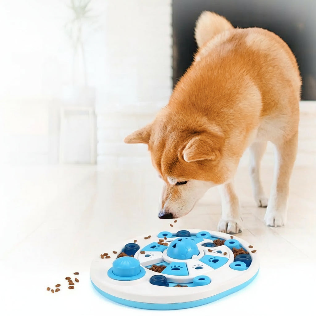 Interactive Dog Puzzle Toy – 24 Treat Slots