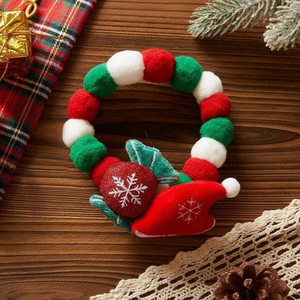 Festive Stretch Holiday Pet Collar