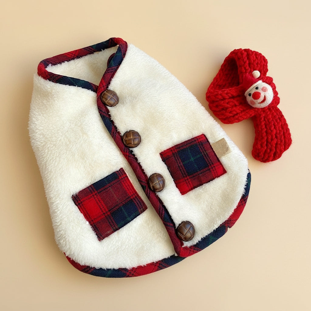 Holiday Checkered Sweater Vest