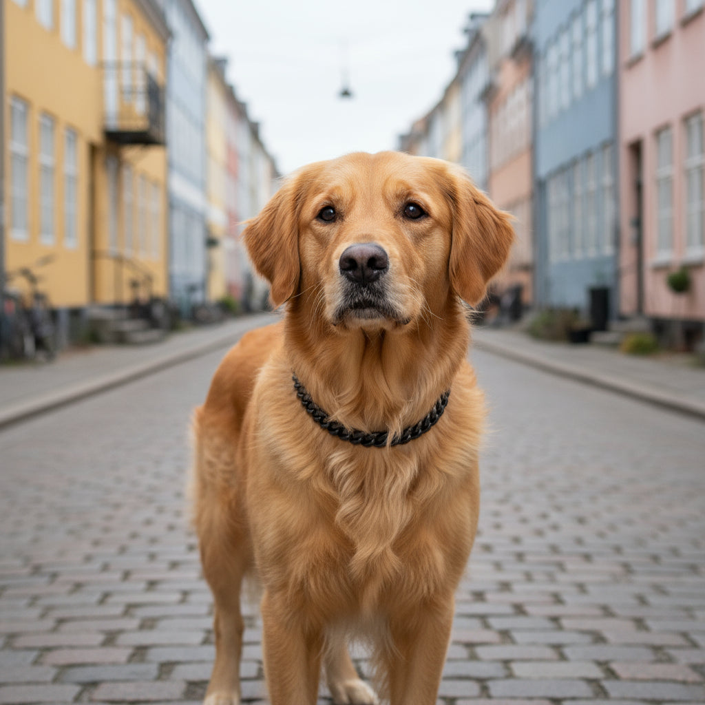 Stainless Steel Pet Collar — Premium Link Design