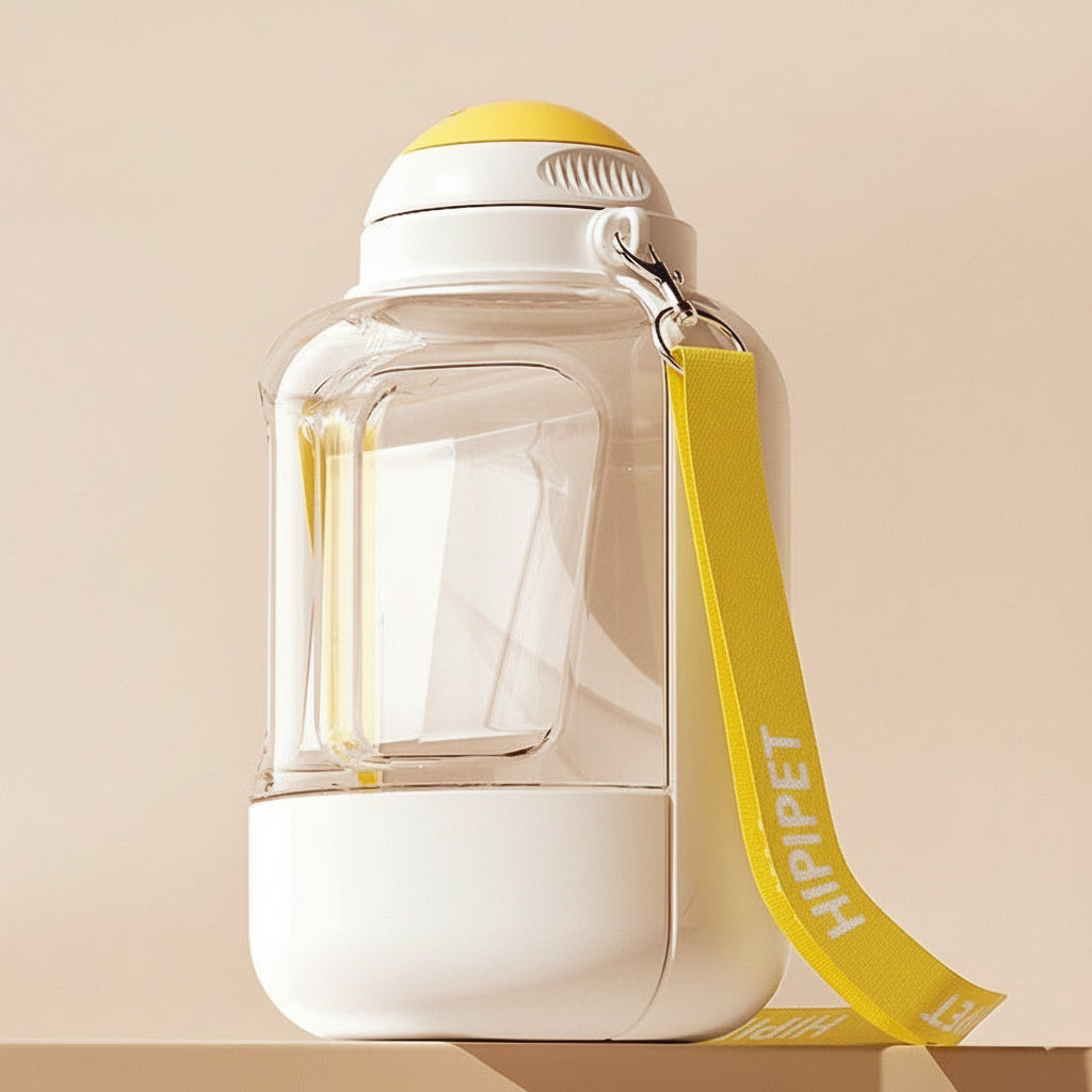 2-in-1 Portable Pet Water Bottle & Feeder