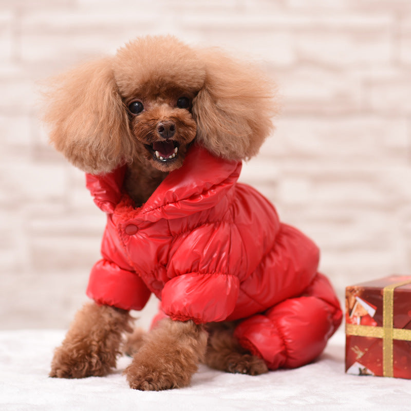 Winter Puffer Dog Jacket – Water-Resistant, Warm & Stylish