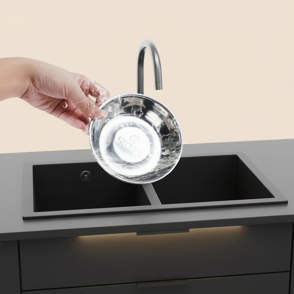 Dog Supplies Bowls Large Stainless Steel Food Bowls Pet Cat Bowls