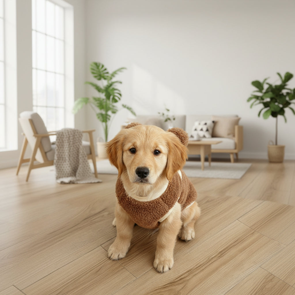 Fleece-Lined Bear Sweater