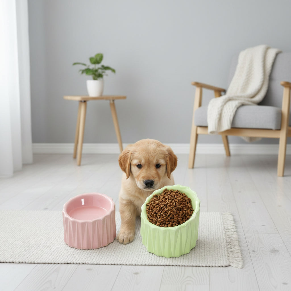 Ceramic bowl for pet neck guard