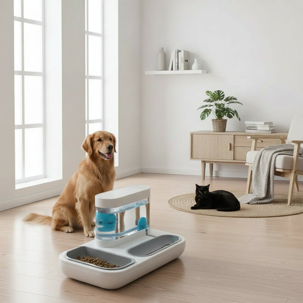 Automatic Pet Feeder & Water Dispenser (1.5L)