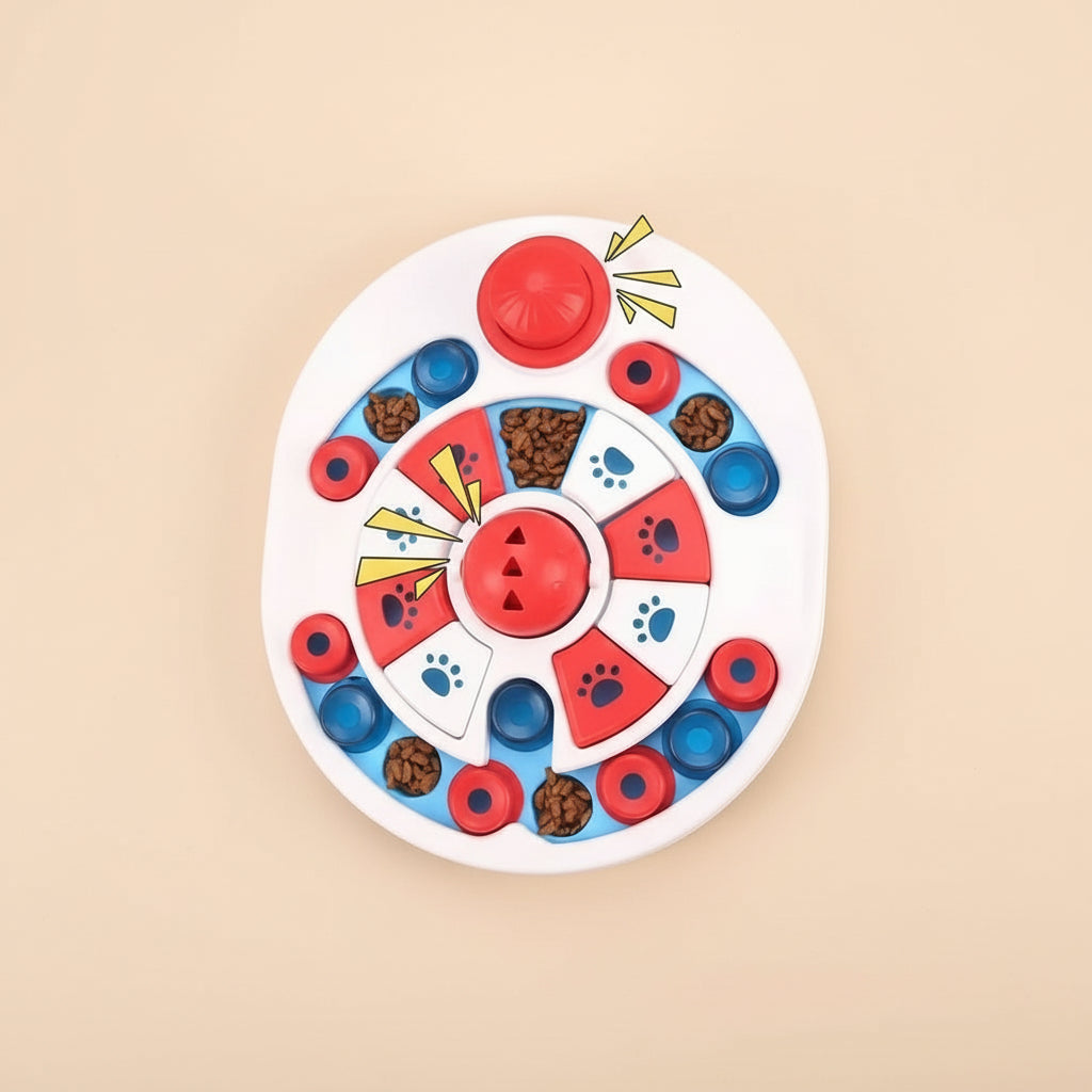 Interactive Dog Puzzle Toy – 24 Treat Slots