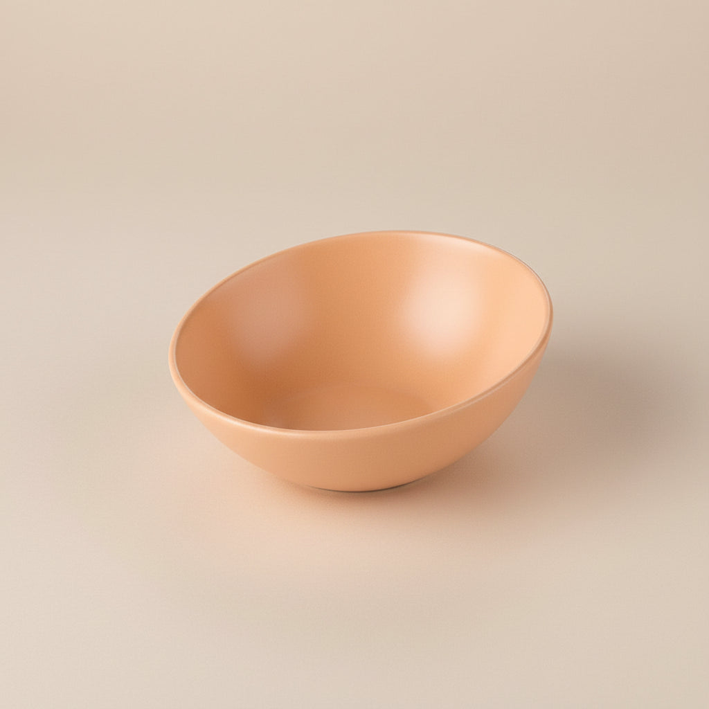 Elevated Ceramic Pet Bowl with Bamboo Stand