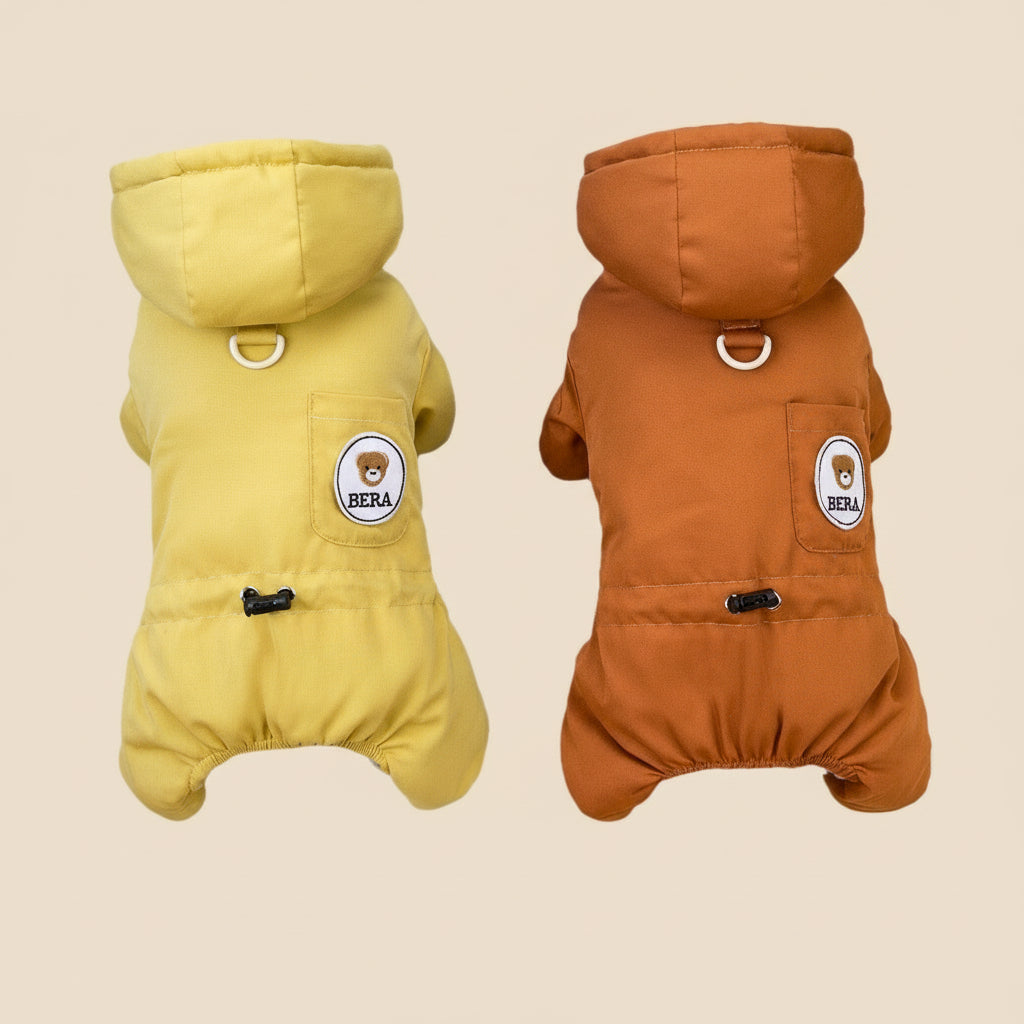 Teddy Hood Padded Winter Dog Suit