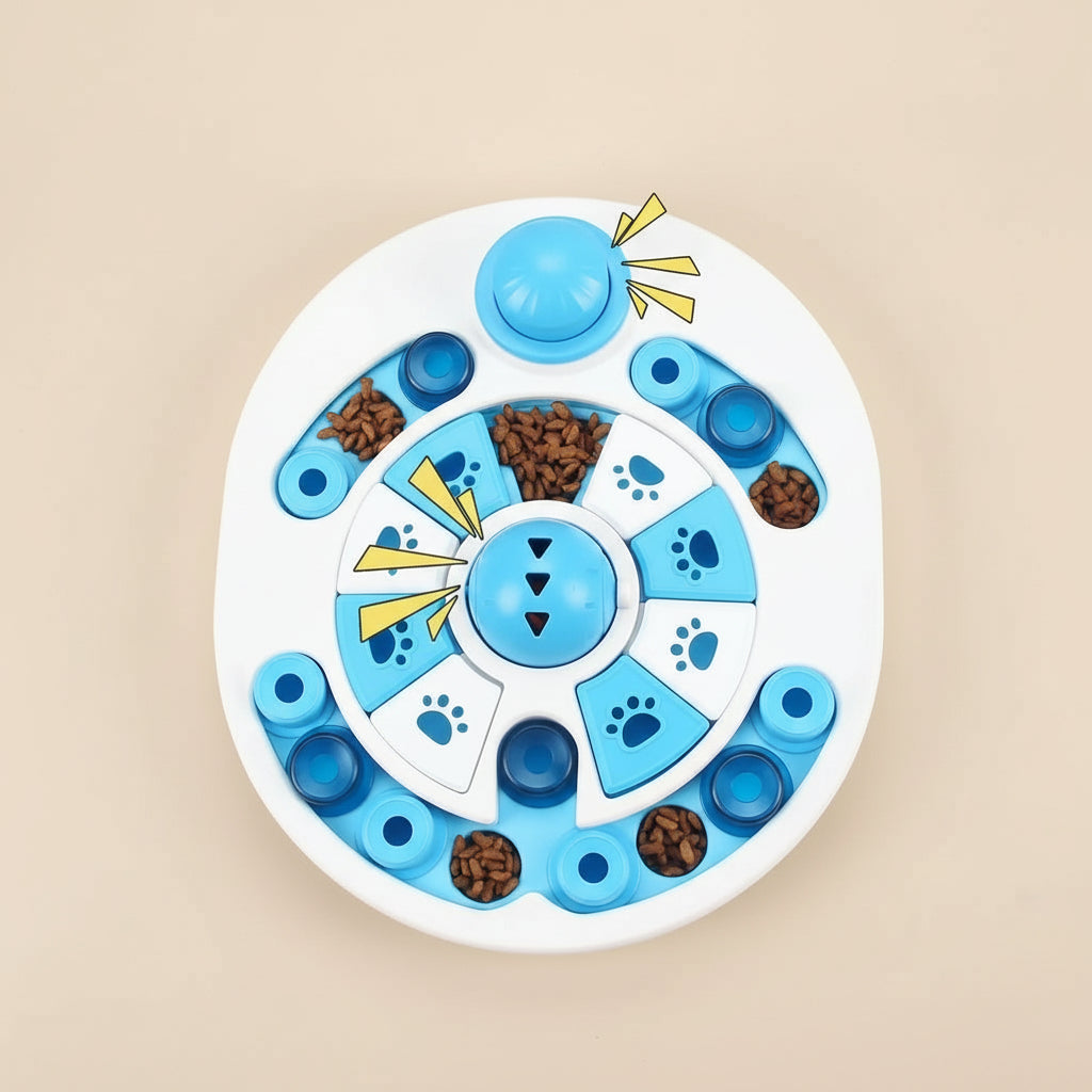 Interactive Dog Puzzle Toy – 24 Treat Slots