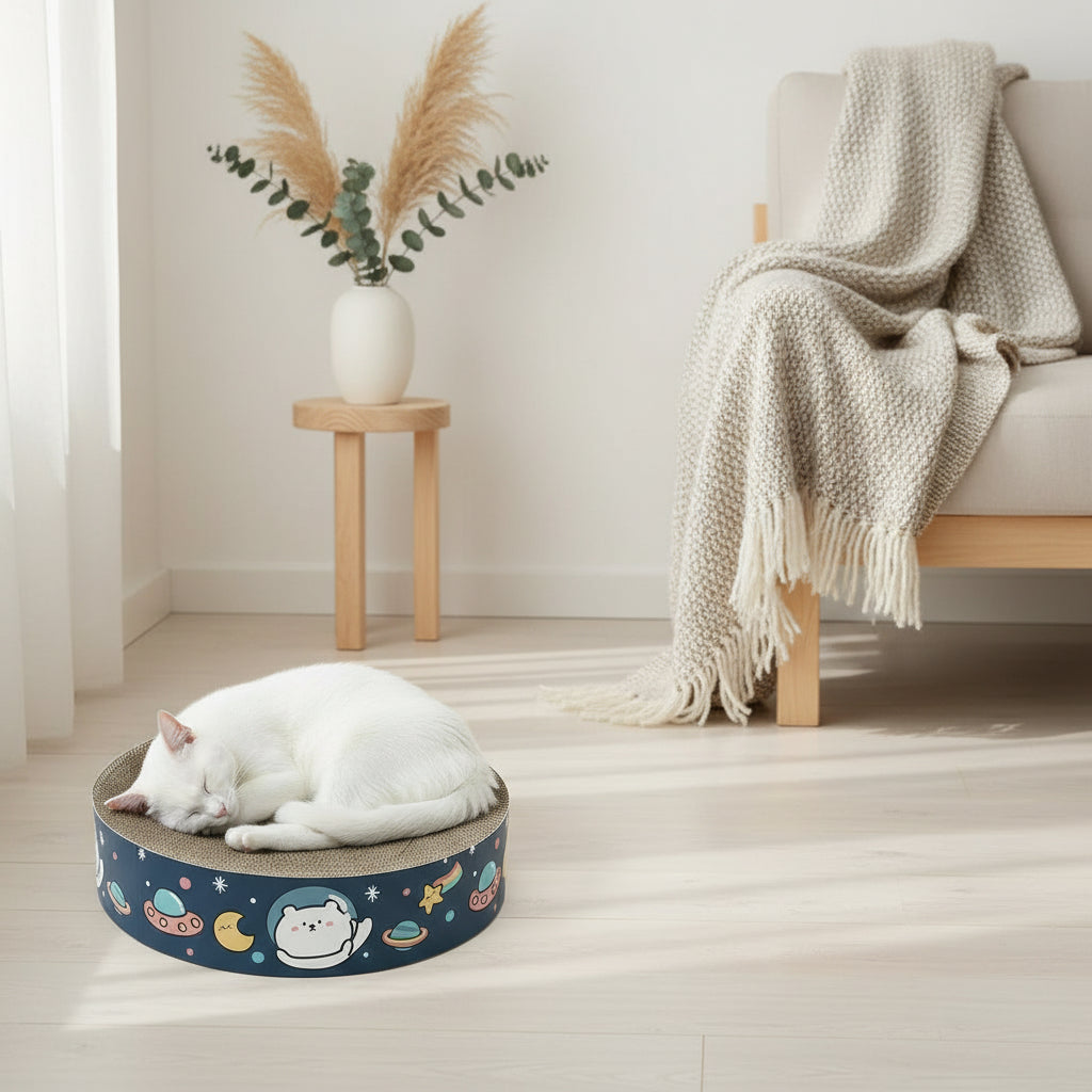 Reversible Round Cat Scratching Lounge