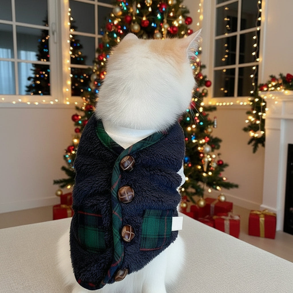 Holiday Checkered Sweater Vest