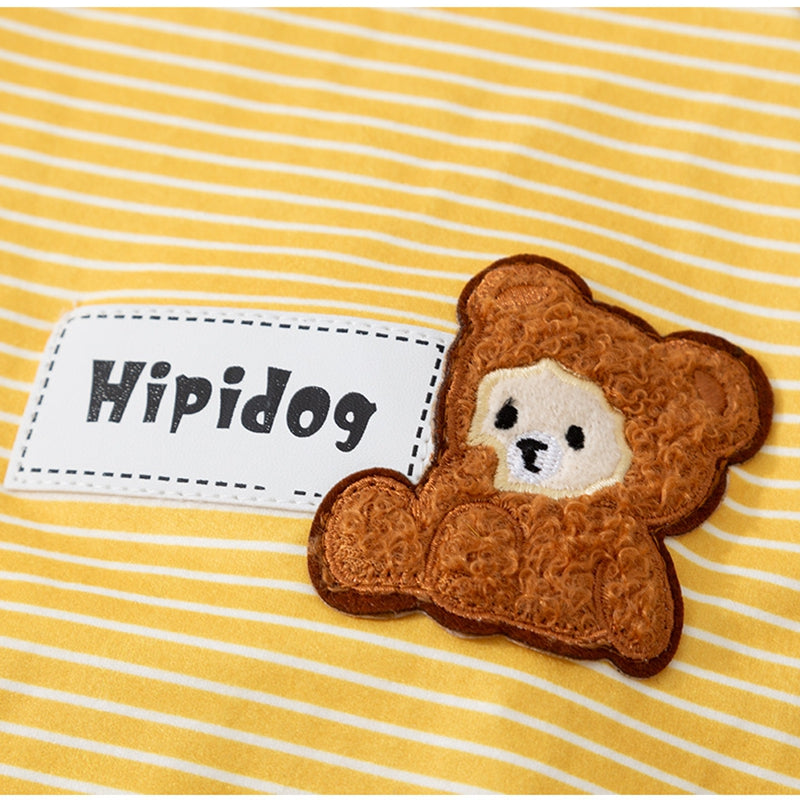 Striped Fleece Winter Shirt for Large Dogs