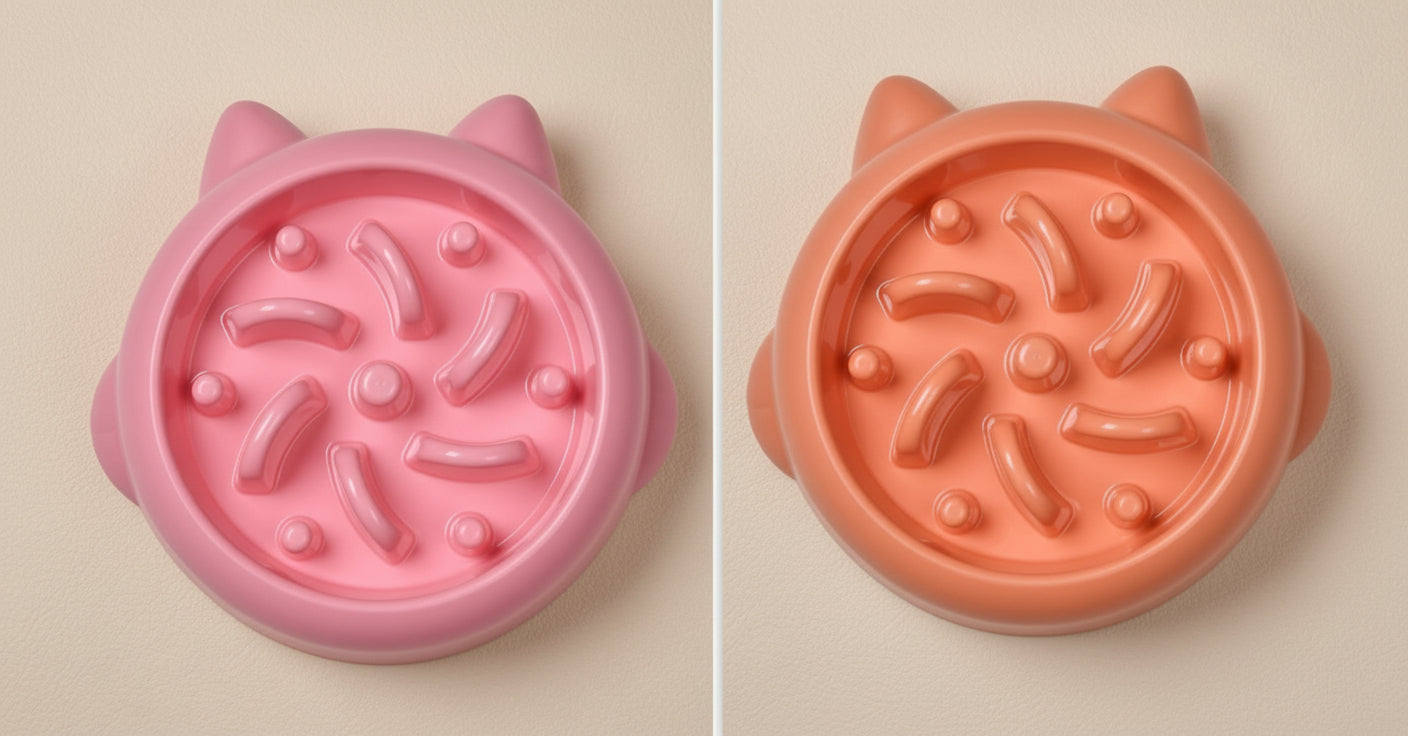 Slow Feeder Pet Bowl – Anti-Gulping Design for Dogs & Cats