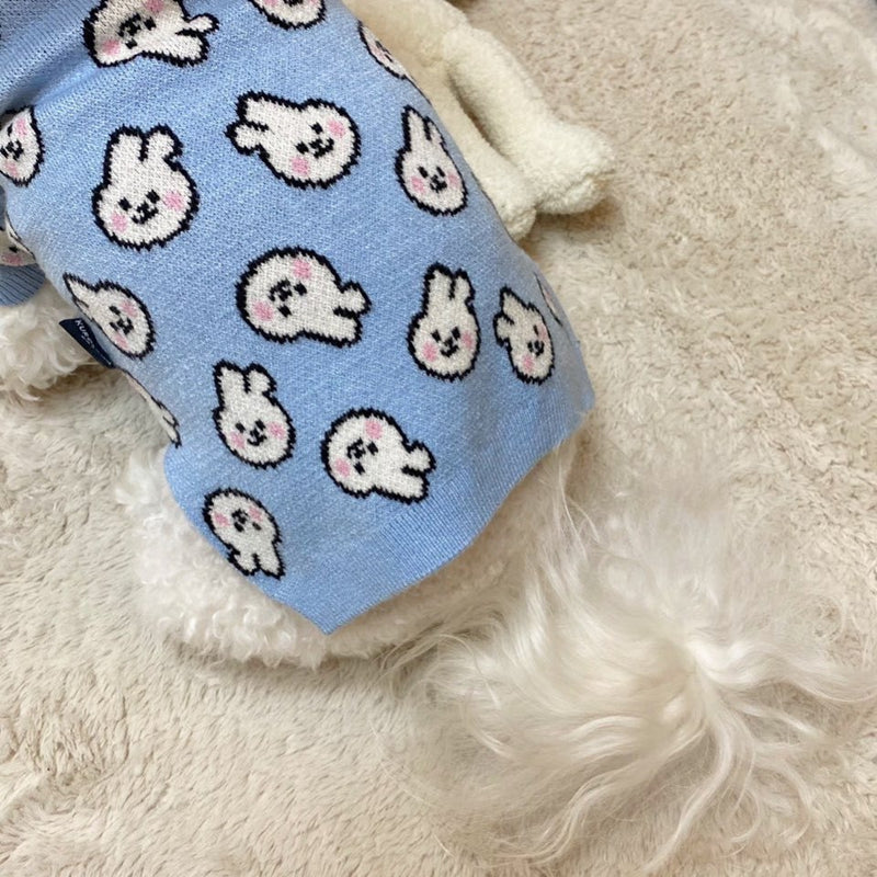 Warm Knitted Animal Sweater for Small Dogs