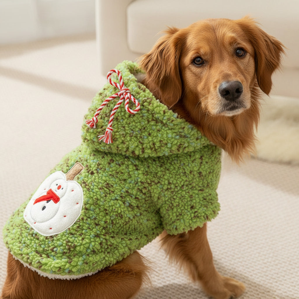 The Festive Sherpa Pet Hoodie
