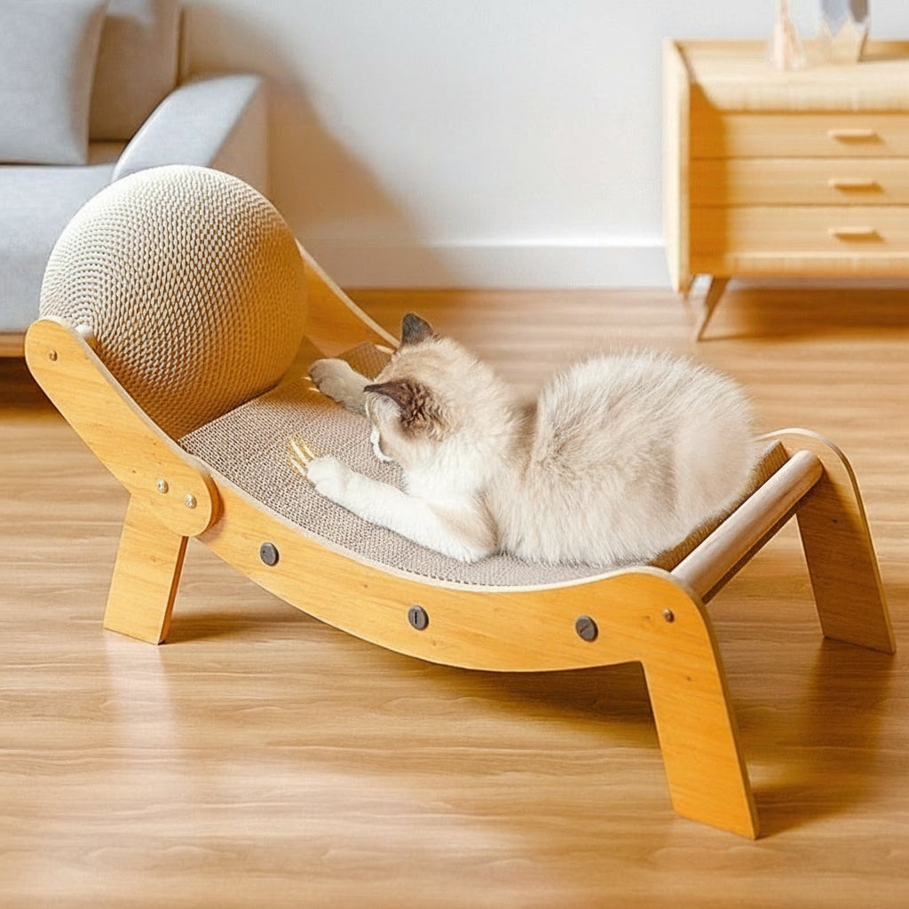 Recliner Cat Scratch Lounge & Play Chair