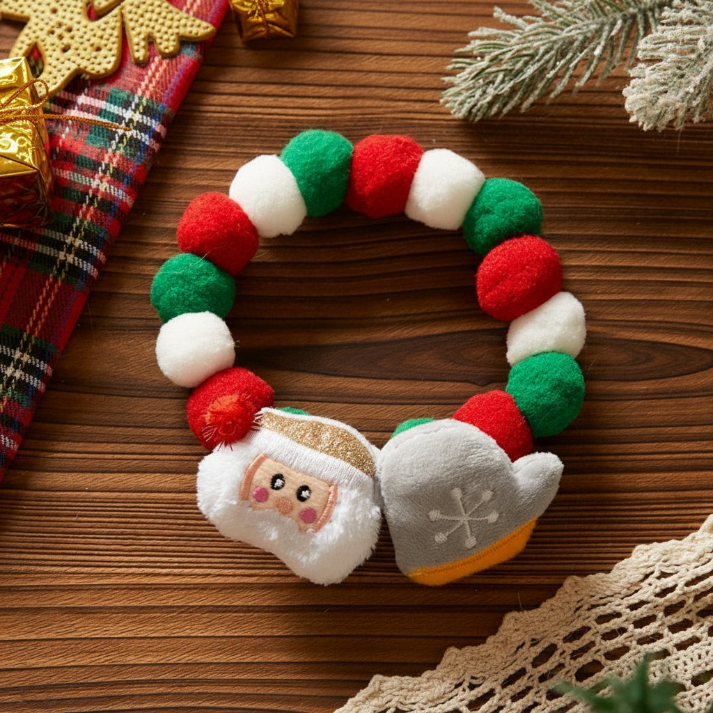 Festive Stretch Holiday Pet Collar