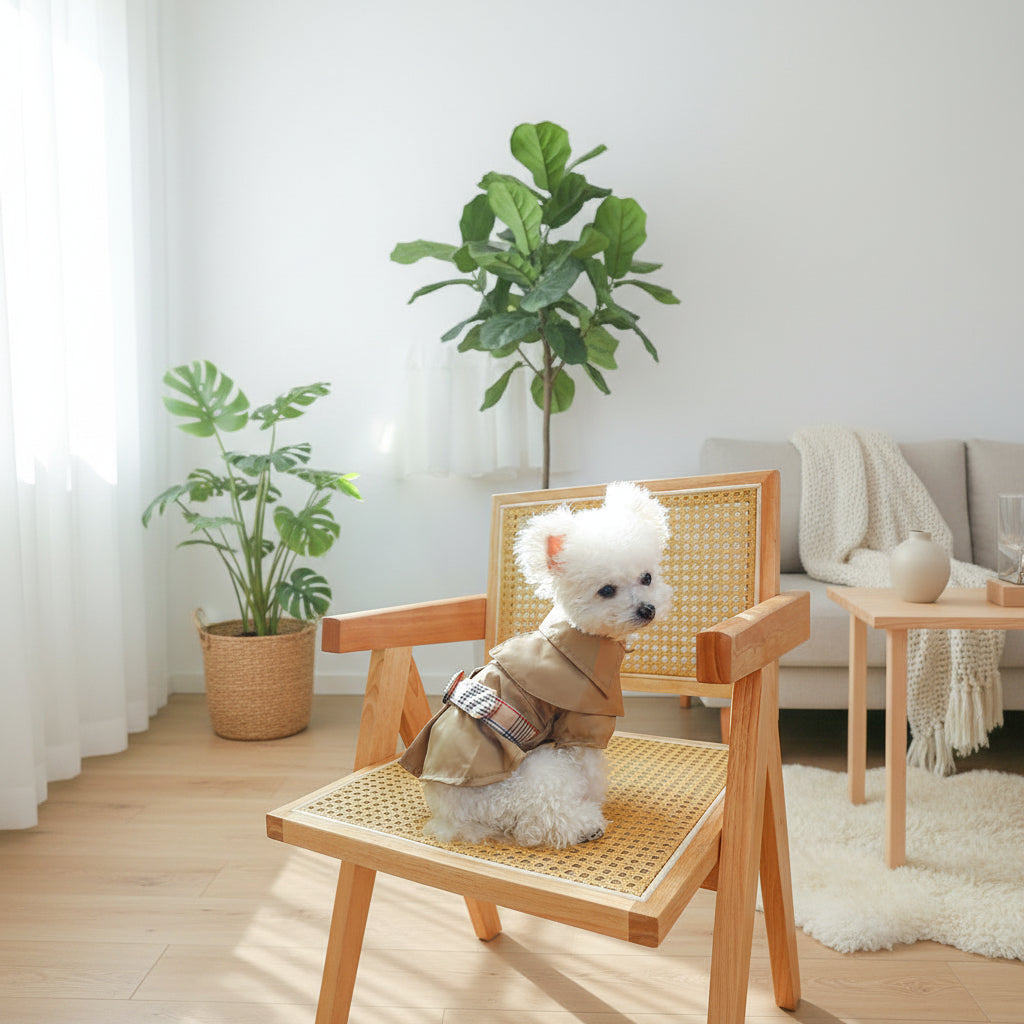 Khaki Trench Coat, Dress or Button Shirt with Optional Base Layer