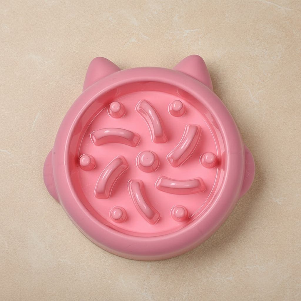 Slow Feeder Pet Bowl – Anti-Gulping Design for Dogs & Cats